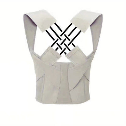 Posture Corrector for Men and Women, Invisible Shoulder Opening Back Support Belt, Anti-Slouching Posture Brace, Back Alignment Belt