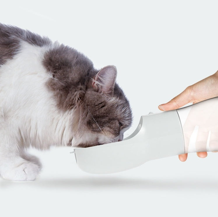 Portable Dog & Cat Water Bottle with Food Container