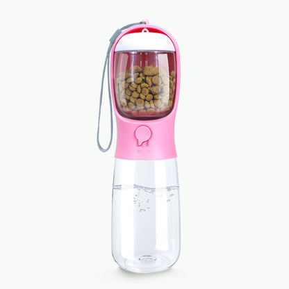 Pet dual-use cup pet accompanying cat and dog outdoor portable water cup dog drinking fountain