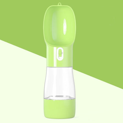 Portable Dog & Cat Water Bottle with Food Container