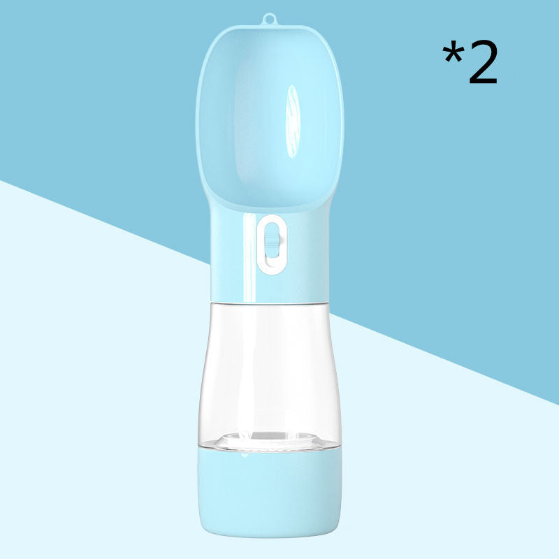 Portable Dog & Cat Water Bottle with Food Container