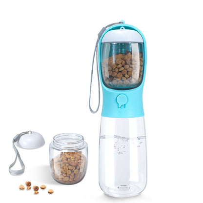 Pet dual-use cup pet accompanying cat and dog outdoor portable water cup dog drinking fountain