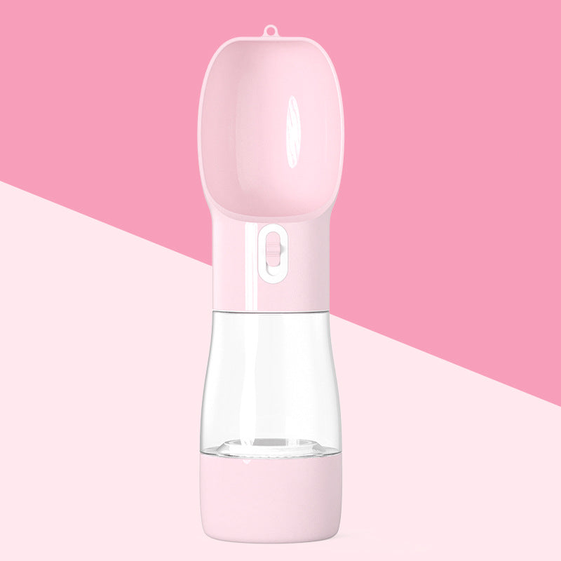 Portable Dog & Cat Water Bottle with Food Container