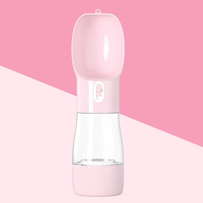Portable Dog & Cat Water Bottle with Food Container