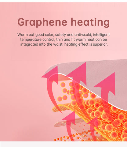 App Abdomen And Waist Warm Palace Massage Belt Treasure Uterus Belt For Pain Relief Front And Rear Double Zone Heating