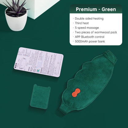 App Abdomen And Waist Warm Palace Massage Belt Treasure Uterus Belt For Pain Relief Front And Rear Double Zone Heating
