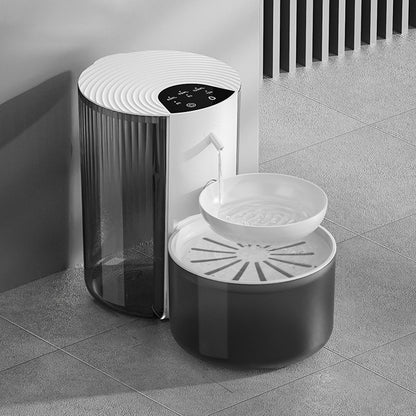 Pet Smart Water Dispenser with Filtration and Waste Separation, Tilt-Style Automatic Cat Water Fountain, Wireless 3L Large Capacity Water Dispenser