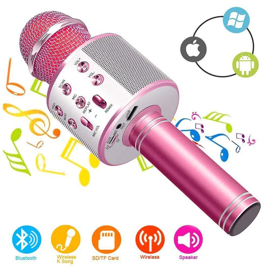 Portable Bluetooth Karaoke Microphone with Speaker
