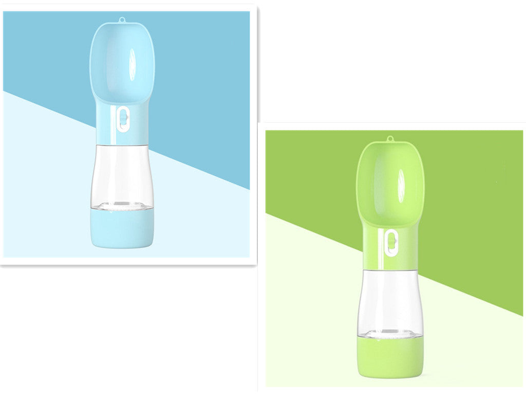 Portable Dog & Cat Water Bottle with Food Container