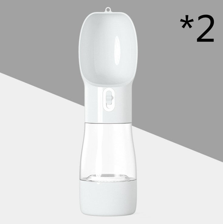 Portable Dog & Cat Water Bottle with Food Container
