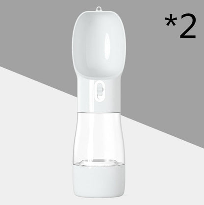Portable Dog & Cat Water Bottle with Food Container